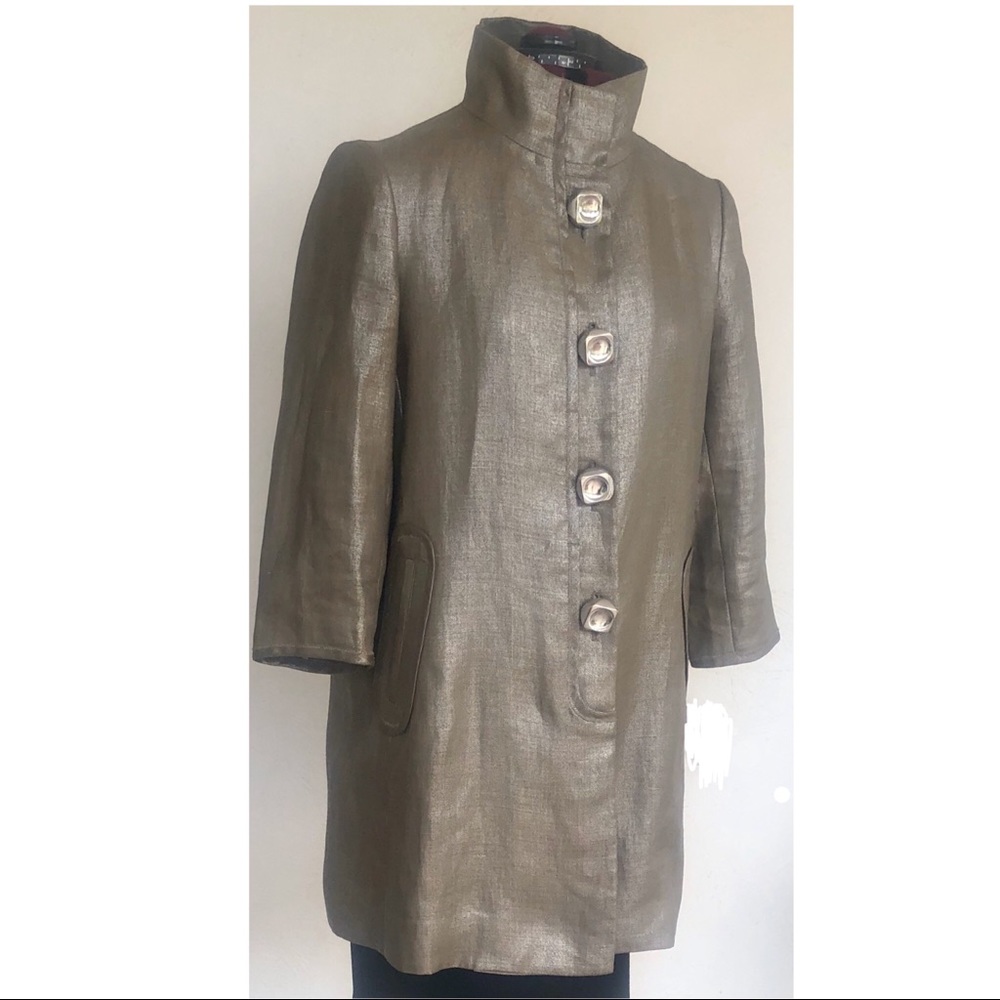 Per Se by Carlisle Metallic Long Jacket Sz 8